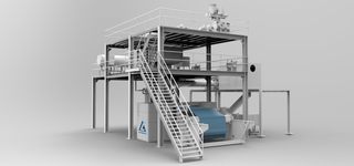 ALFN--4200mm pp Spunbond non-tissé faisant la machine 