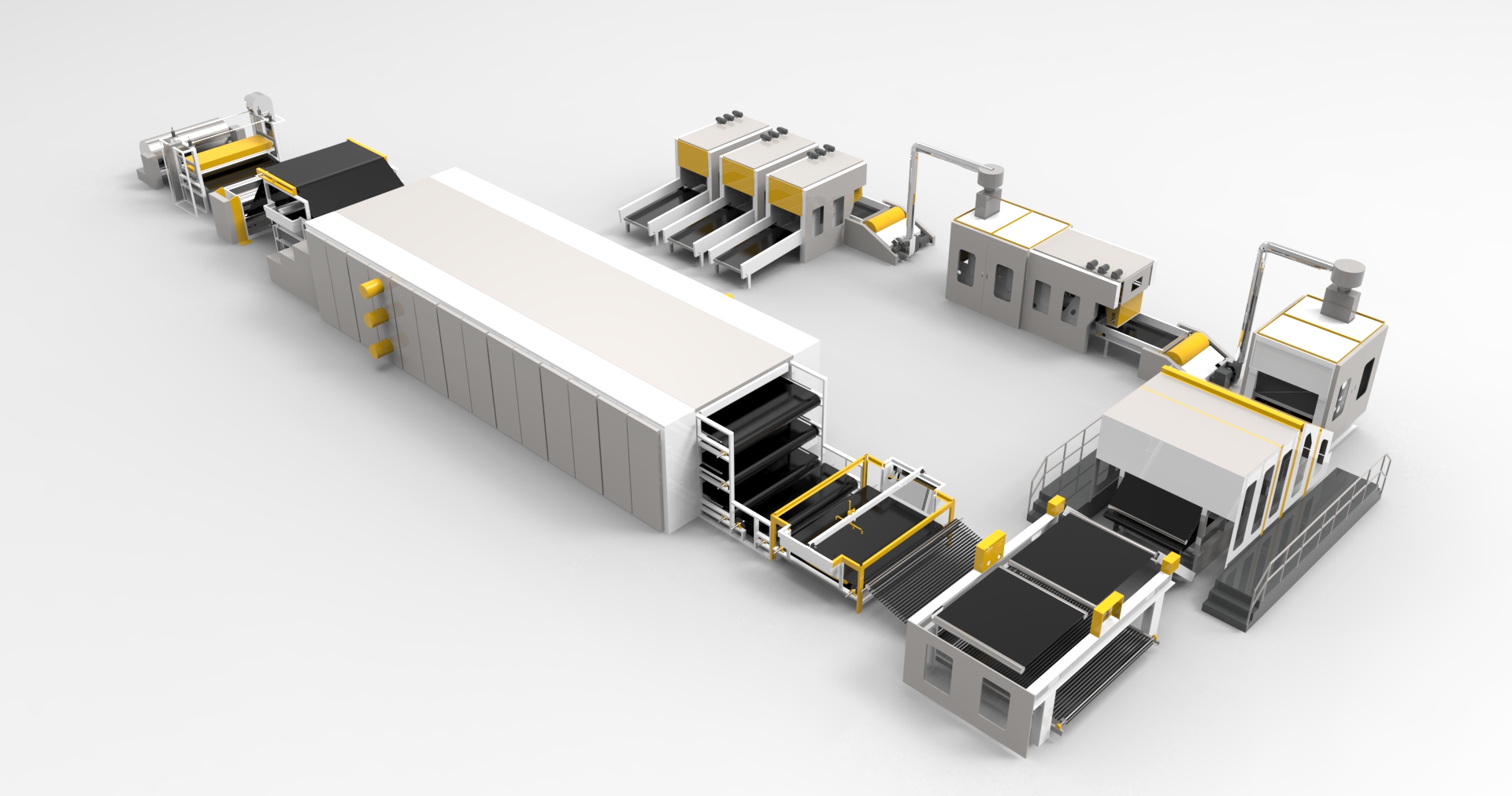 AL--Machine de fabrication non tissée de feutre de déchets de four non tissé