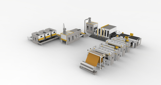 AL--4800mm PET Non-tissé Fbaric Carepet Aiguille Poinçonnage Non Tissé Making Machine 