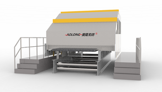 ALSLI--2000*1230mm Double Cylindre Double Doffer Carding Non-tissé Making Machine